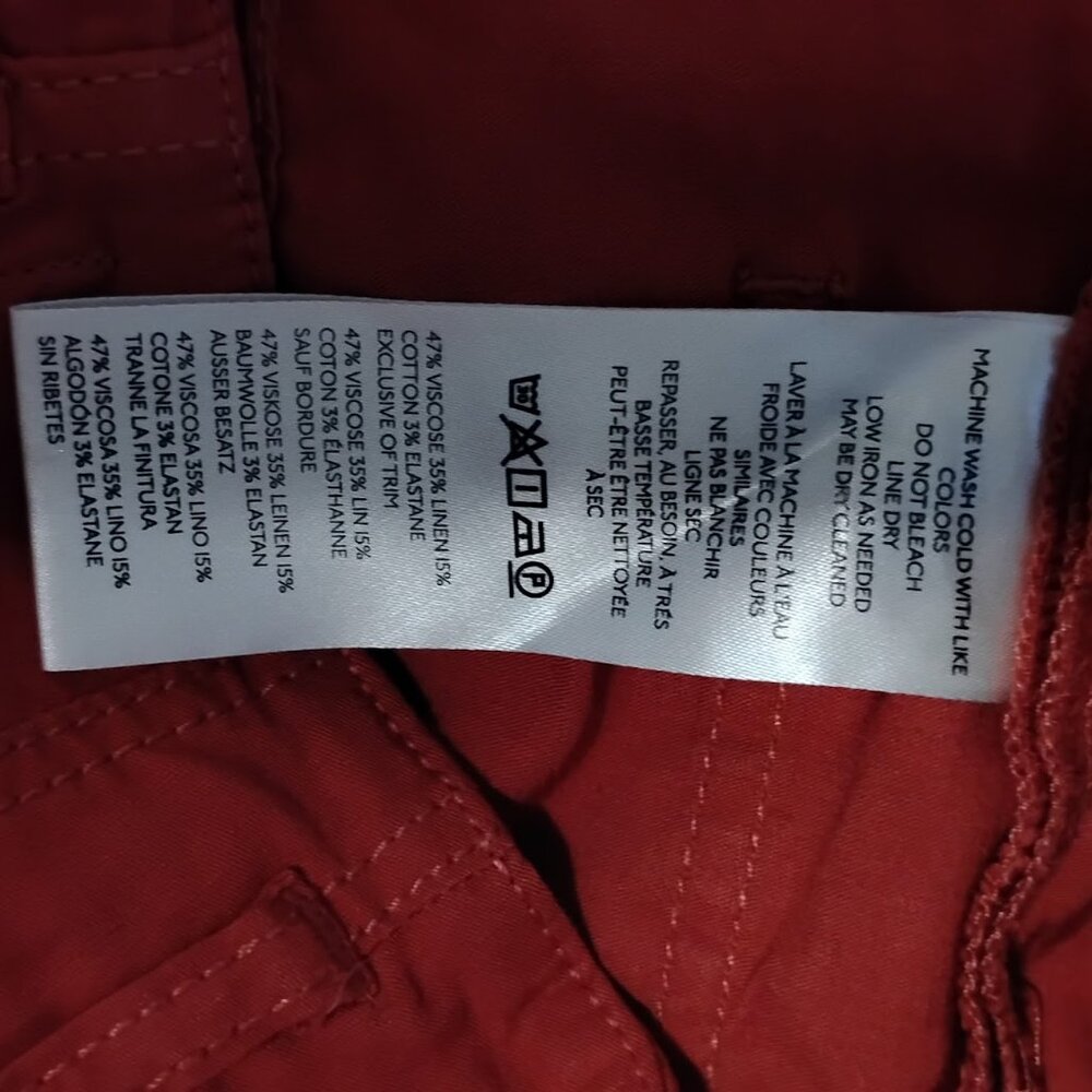 Maeve by Athropologie Women's Burnt Orange The Junie High Rise Flare Jeans Sz 25 - Picture 9 of 10